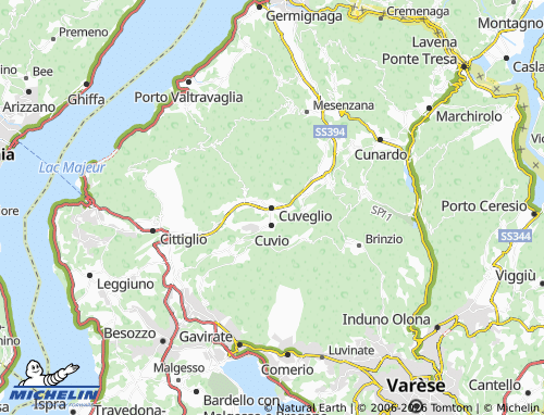 MICHELIN Cuveglio map - ViaMichelin