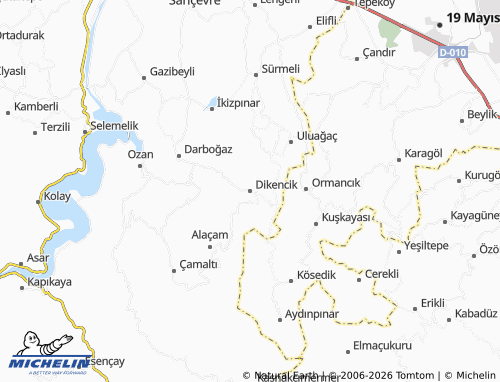 MICHELIN Dikencik map - ViaMichelin