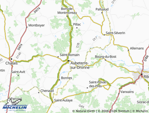 Mapa MICHELIN Laprade - ViaMichelin
