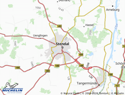 MICHELIN Stendal map - ViaMichelin
