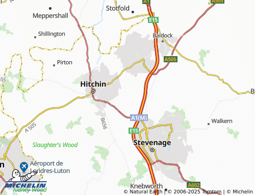 Carte MICHELIN Great Wymondley - ViaMichelin