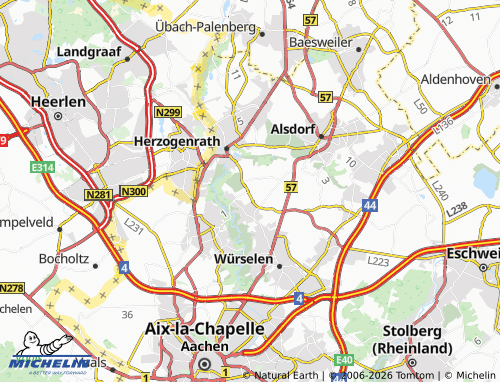 MICHELIN Niederbardenberg map - ViaMichelin
