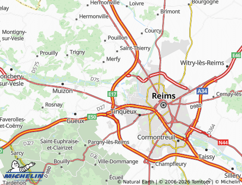 Mapa MICHELIN Champigny - ViaMichelin