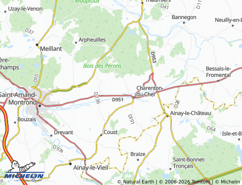 Carte MICHELIN Saint-Pierre-les-Étieux - ViaMichelin
