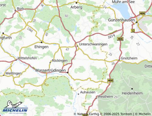 MICHELIN-Landkarte Altentrüdingen - ViaMichelin