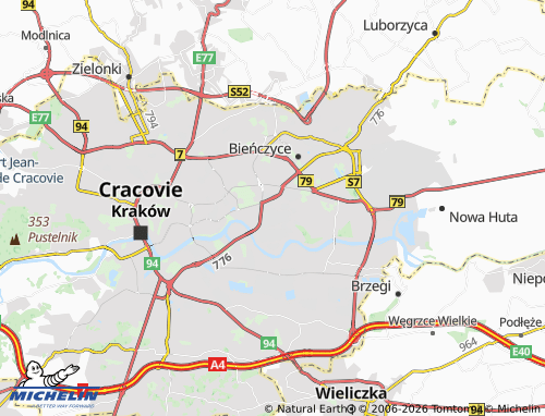 MICHELIN Czyżyny map - ViaMichelin