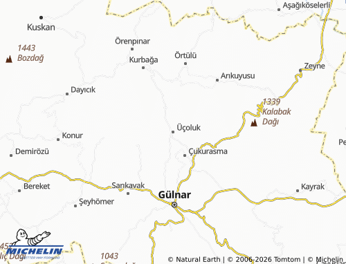 Mappa MICHELIN Üçoluk - ViaMichelin