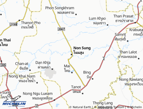 MICHELIN Non Sung map - ViaMichelin