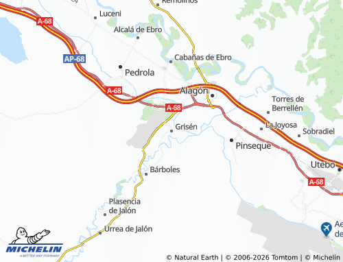 MICHELIN Grisén map - ViaMichelin