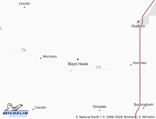 Mappa MICHELIN Black Hawk - ViaMichelin