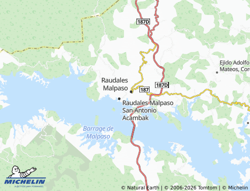 Mapa MICHELIN Raudales Malpaso Ignacio Allende - ViaMichelin