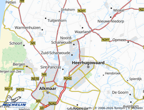 Mapa MICHELIN Zuid-Scharwoude - ViaMichelin