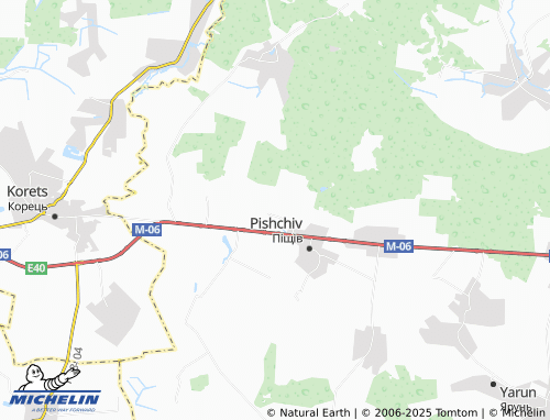 MICHELIN-Landkarte Zherebylivka - ViaMichelin