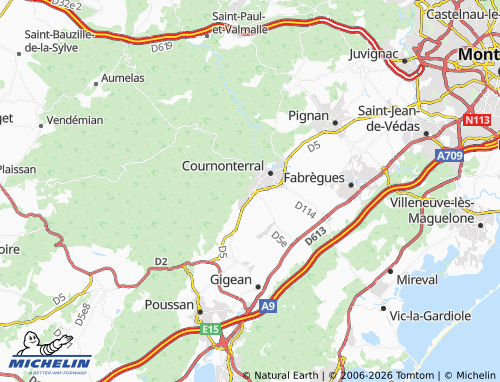 MICHELIN Cournonsec map - ViaMichelin