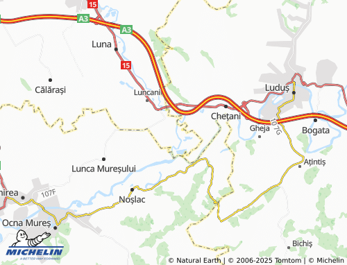 MICHELIN Gligorești map - ViaMichelin