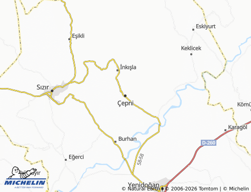 Mappa MICHELIN Çepni - ViaMichelin