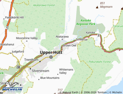 Mapa MICHELIN Brown Owl - ViaMichelin