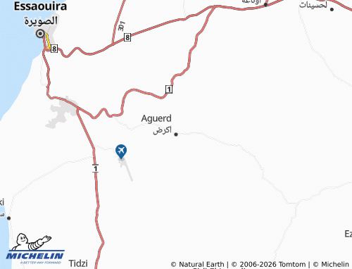 Mappa MICHELIN Akrid - ViaMichelin
