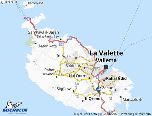 MICHELIN-Landkarte In-Naxxar - ViaMichelin