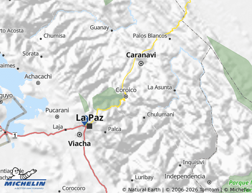 Mapa MICHELIN Nor Yungas - ViaMichelin