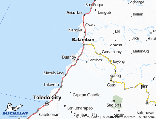 MICHELIN Buanoy map - ViaMichelin