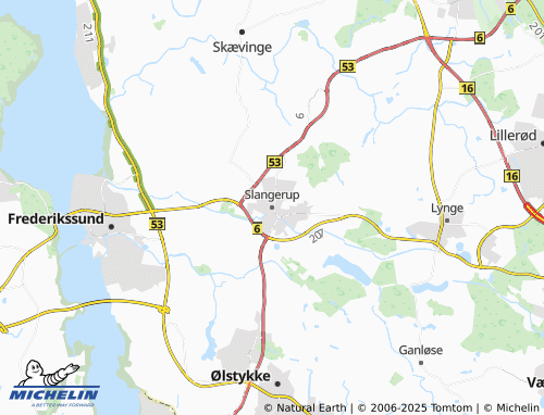 MICHELIN Slangerup map - ViaMichelin