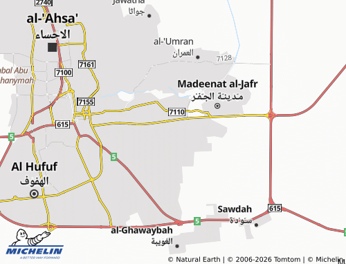 MICHELIN Ahad map - ViaMichelin