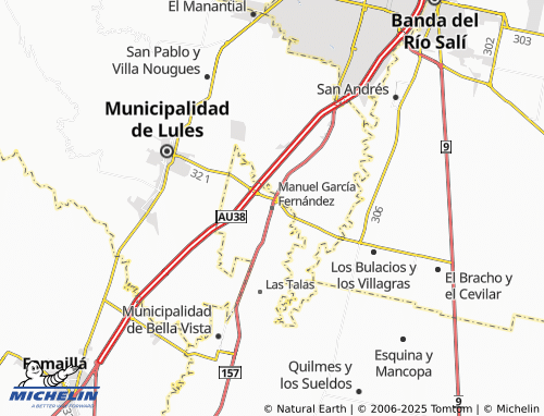 MICHELIN Manuel García Fernández map - ViaMichelin