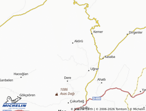 MICHELIN Çataloluk map - ViaMichelin