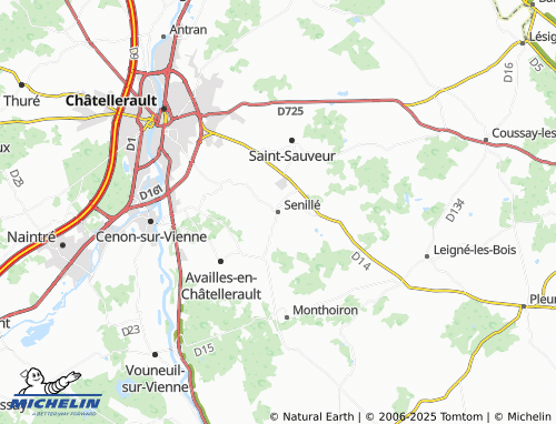 MICHELIN Senillé map - ViaMichelin