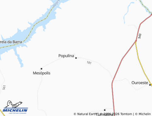 Mapa MICHELIN Populina - ViaMichelin