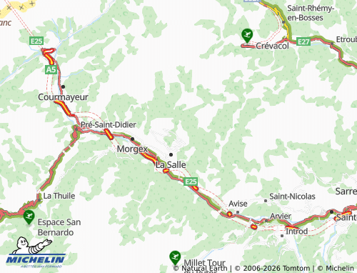 MICHELIN-Landkarte Challancin - ViaMichelin