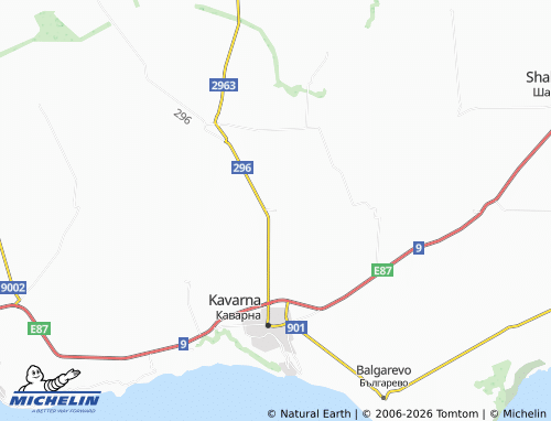 Kaart MICHELIN Mogilishte - ViaMichelin