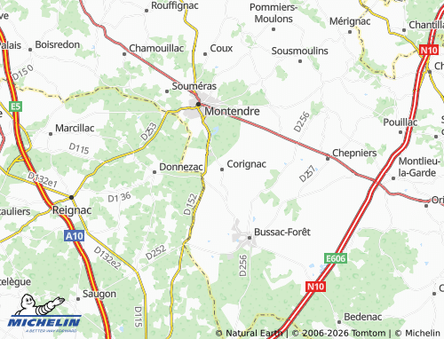 Mapa MICHELIN Corignac - ViaMichelin