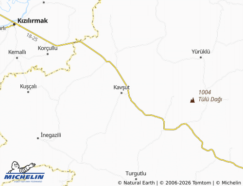MICHELIN Kavşut map - ViaMichelin