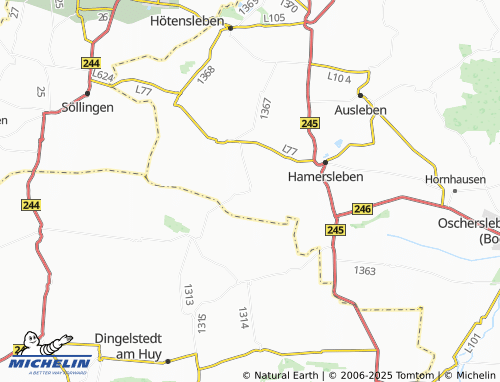 MICHELIN Gunsleben map - ViaMichelin