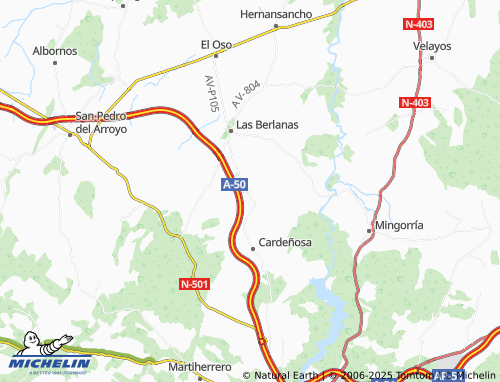 MICHELIN Peñalba de Ávila map - ViaMichelin