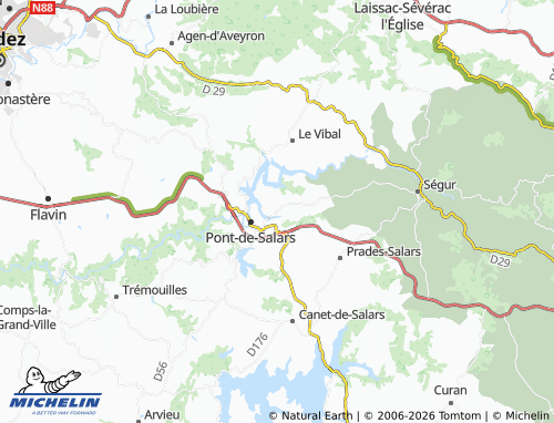 MICHELIN Méjanès map - ViaMichelin