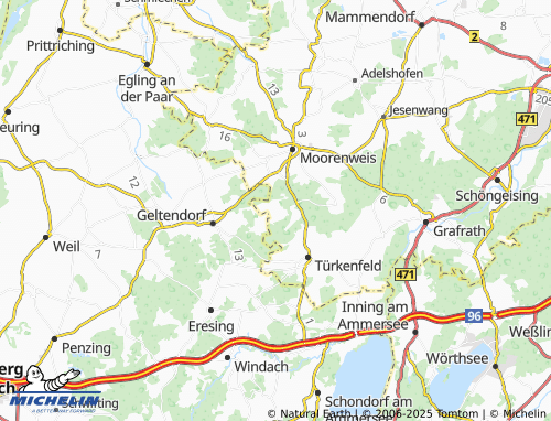 MICHELIN-Landkarte Hohenzell - ViaMichelin