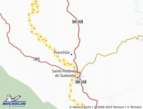 MICHELIN Pranchita map - ViaMichelin
