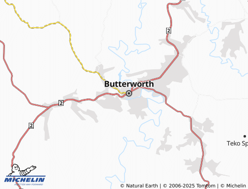 MICHELIN Butterworth Hospital map - ViaMichelin