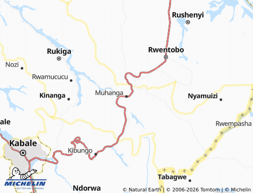 Mappa MICHELIN Muhanga - ViaMichelin