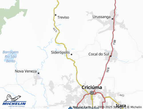MICHELIN Siderópolis map - ViaMichelin