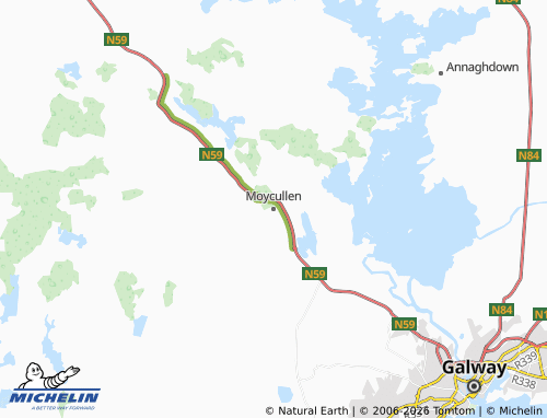 Carte MICHELIN Moycullen - ViaMichelin