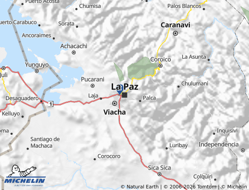 Mapa MICHELIN La Paz - ViaMichelin