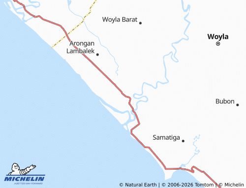 MICHELIN Drien Rampak map - ViaMichelin