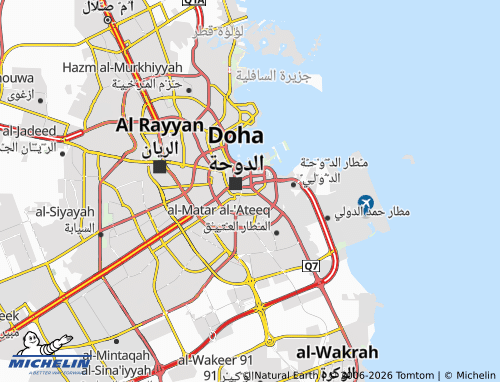 Mapa MICHELIN al-Dawhah al-Jadeedah - ViaMichelin