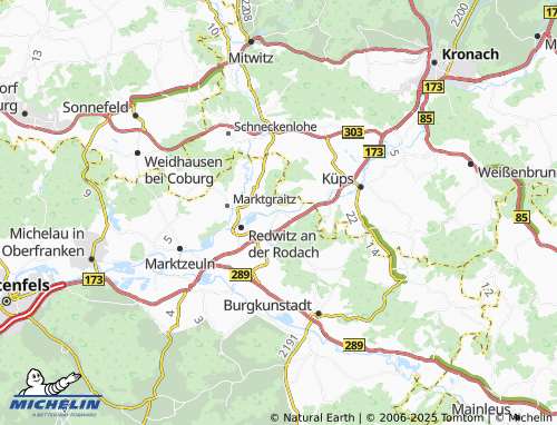 MICHELIN Unterlangenstadt map - ViaMichelin