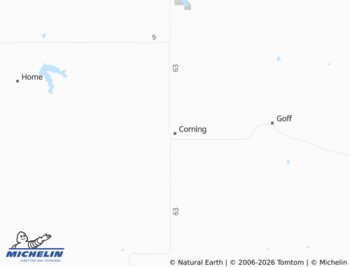 Mappa MICHELIN Corning - ViaMichelin
