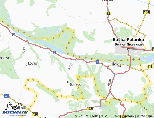 MICHELIN Šarengrad map - ViaMichelin